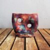 RAAQUU Umi 5 inch Handmade Ceramic Raku Vase - Pottery Gifts for Her, Boho, Gift Box, Gift for Mom, Bridesmaid Wedding Gift, Home Décor - FC